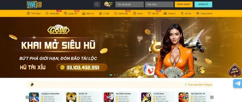 FIVE88 - Sân Chơi Cá Cược Đẳng Cấp Thăng Hoa Cảm Xúc